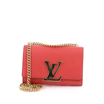 Louis Vuitton Chain Louise Clutch Leather MM
