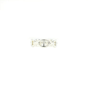 Hermes Chaine d'Ancre Enchainee Ring Sterling Silver Small