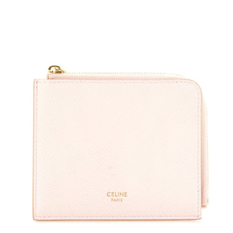 Celine Multifunction Zip Coin Pouch Leather