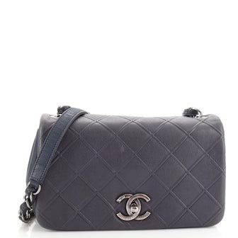 Chanel New Chic Flap Bag Diamond Embossed Calfskin Small