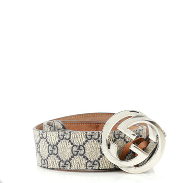 Gucci Interlocking G Belt GG Coated Canvas Wide