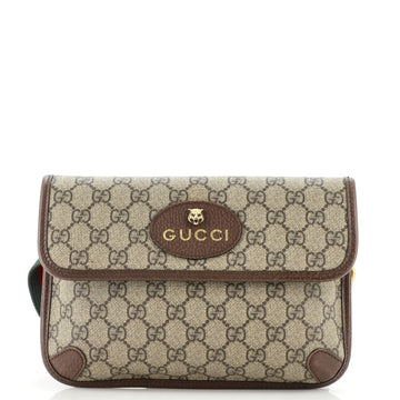 Gucci Neo Vintage Flap Belt Bag GG Coated Canvas