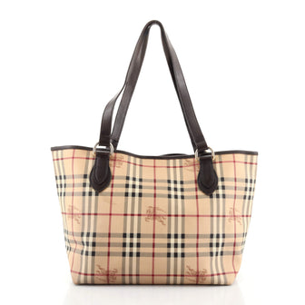 Burberry Regent Tote Haymarket Coated Canvas Medium