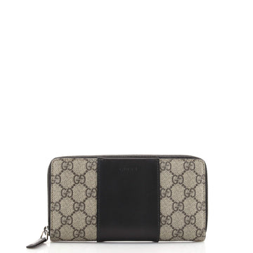 Gucci Zip Around Wallet GG Coated Canvas and Leather