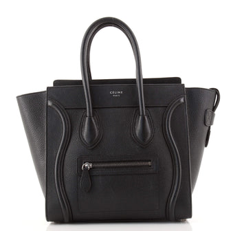 Celine Luggage Bag Grainy Leather Micro