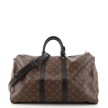 Louis Vuitton Keepall Bandouliere Bag Macassar Monogram Canvas 45