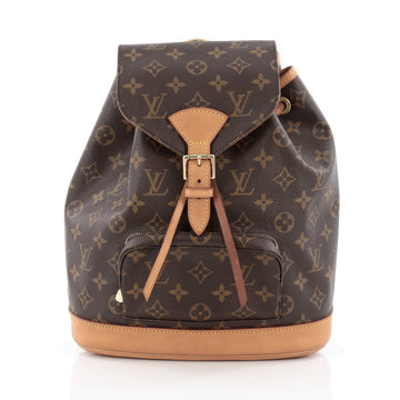 Louis Vuitton Montsouris Backpack Monogram Canvas MM Brown