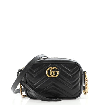 Gucci GG Marmont Shoulder Bag Matelasse Leather Mini