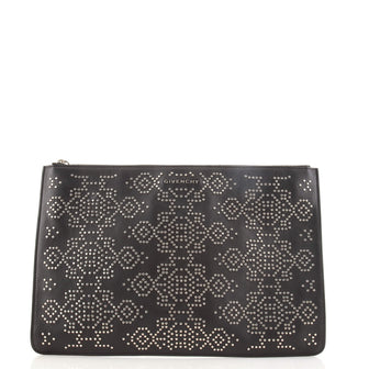 Givenchy Zip Pouch Studded Leather Large