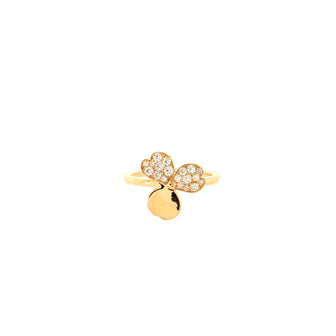 Tiffany & Co. Paper Flowers Ring 18K Rose Gold with Diamonds