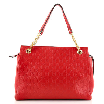 Gucci Soft Signature Shoulder Bag Guccissima Leather Large