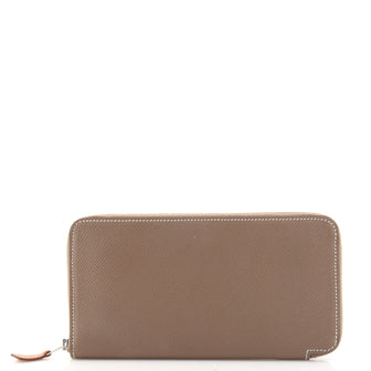 Hermes Azap Zip Around Wallet Silk'in Epsom Long