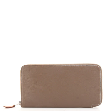 Hermes Azap Zip Around Wallet Silk'in Epsom Long