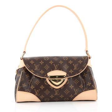 Louis Vuitton Beverly Handbag Monogram Canvas MM Brown