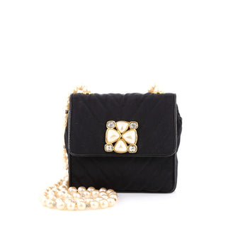 Chanel Chevron Satin Mini Flap Bag – SFN