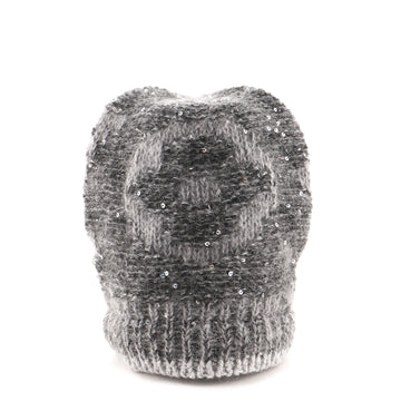 Louis Vuitton Bonnet Beanie Monogram Glitter Wool Blend