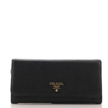 Prada Continental Wallet Vitello Daino Long