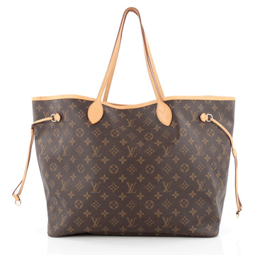 Louis Vuitton Neverfull Tote Monogram Canvas GM Brown