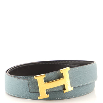 Hermes Constance Martelee H Reversible Belt Leather with Hammered Hardware Medium