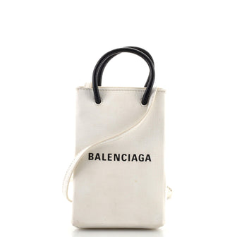Balenciaga Shopping Phone Holder Leather