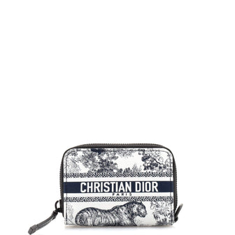 Christian Dior Toile de Jouy DiorTravel Detachable Card Holder Printed Fabric