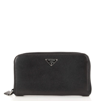 Prada Zip Around Wallet Saffiano Leather Long