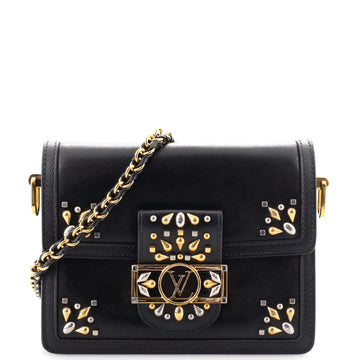 Louis Vuitton Dauphine Shoulder Bag Studded Leather Mini