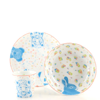 Hermes Passe-Passe 3-Piece Set Printed Porcelain