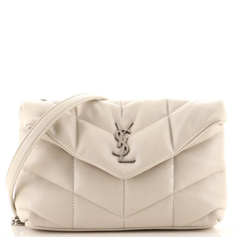 Saint Laurent LouLou Puffer Shoulder Bag Quilted Leather Mini