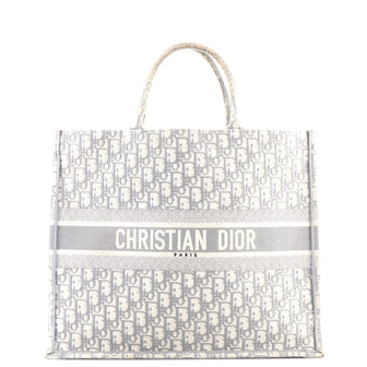 Christian Dior Book Tote Oblique Canvas Large