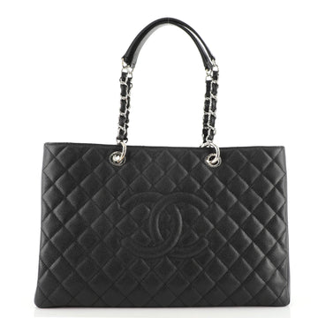 Chanel Grand Shopping Tote Quilted Caviar