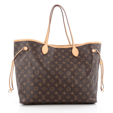 Louis Vuitton Neverfull Tote Monogram Canvas GM Brown