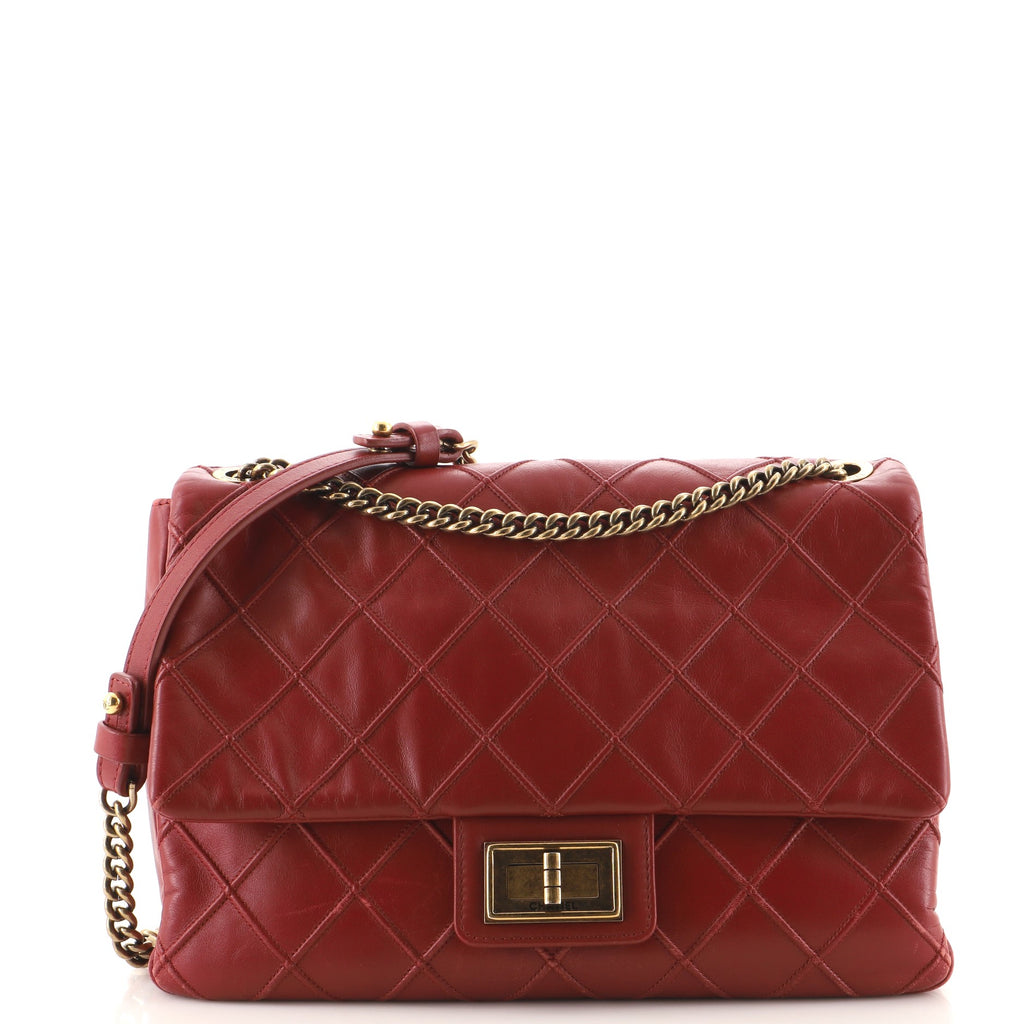 Buy Chanel Cosmos Flap Bag Quilted Calfskin Jumbo Red 1614201
