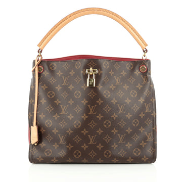 Louis Vuitton Gaia Handbag Monogram Canvas Brown