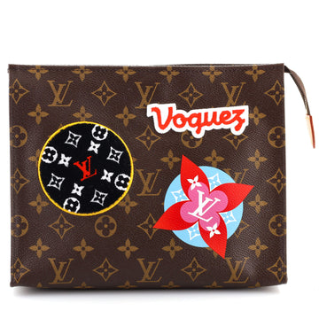 Louis Vuitton Toiletry Pouch Limited Edition Patches Monogram Canvas 26