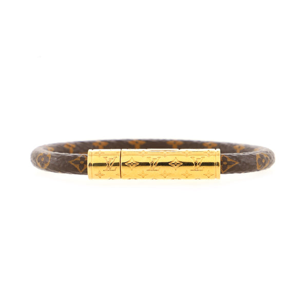 Louis Vuitton Monogram LV Confidential Bracelet, Brown, 17