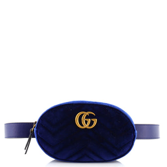 Gucci GG Marmont Belt Bag Matelasse Velvet