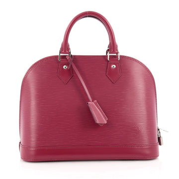 Louis Vuitton Alma Handbag Epi Leather PM Pink 