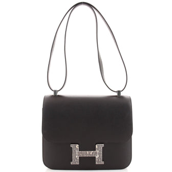 Hermes Constance Marquette Bag Graine Monsieur with Lizard 24