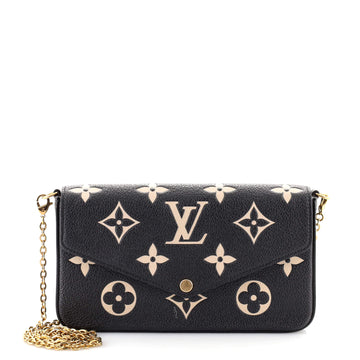 Louis Vuitton Felicie Pochette Bicolor Monogram Empreinte Giant