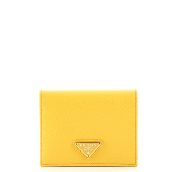 Prada Snap Wallet Saffiano Leather Compact