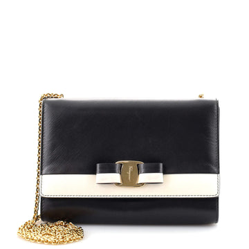 Salvatore Ferragamo Ginny Crossbody Bag Saffiano Leather Small