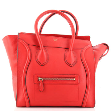 Celine Luggage Bag Grainy Leather Mini