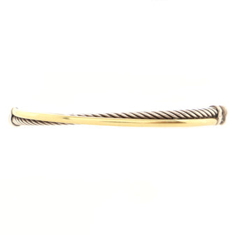 David Yurman Crossover Bracelet Sterling Silver and 18K Yellow Gold