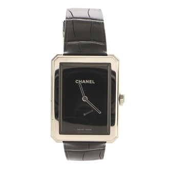 Chanel Boy·Friend Manual Watch Stainless Steel and Alligator 28