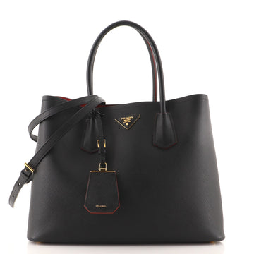Prada Cuir Double Tote Saffiano Leather Large