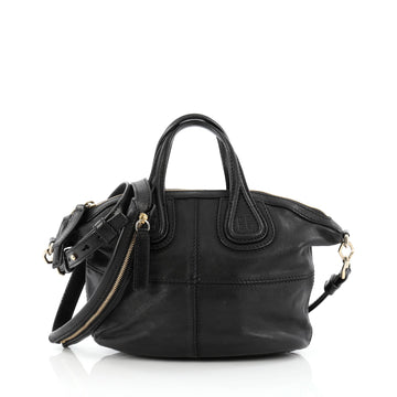Givenchy Nightingale Crossbody Bag Leather Micro Black