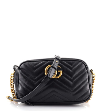Gucci GG Marmont Shoulder Bag Matelasse Leather Small