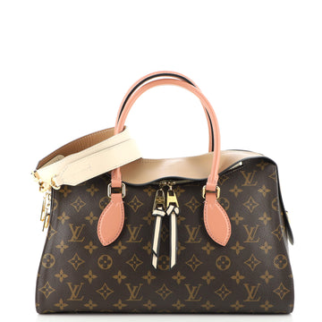 Louis Vuitton Tuileries Handbag Monogram Canvas with Leather