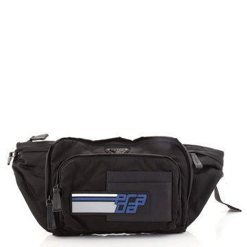 Prada Impunto Logo Waist Bag Quilted Tessuto with Saffiano